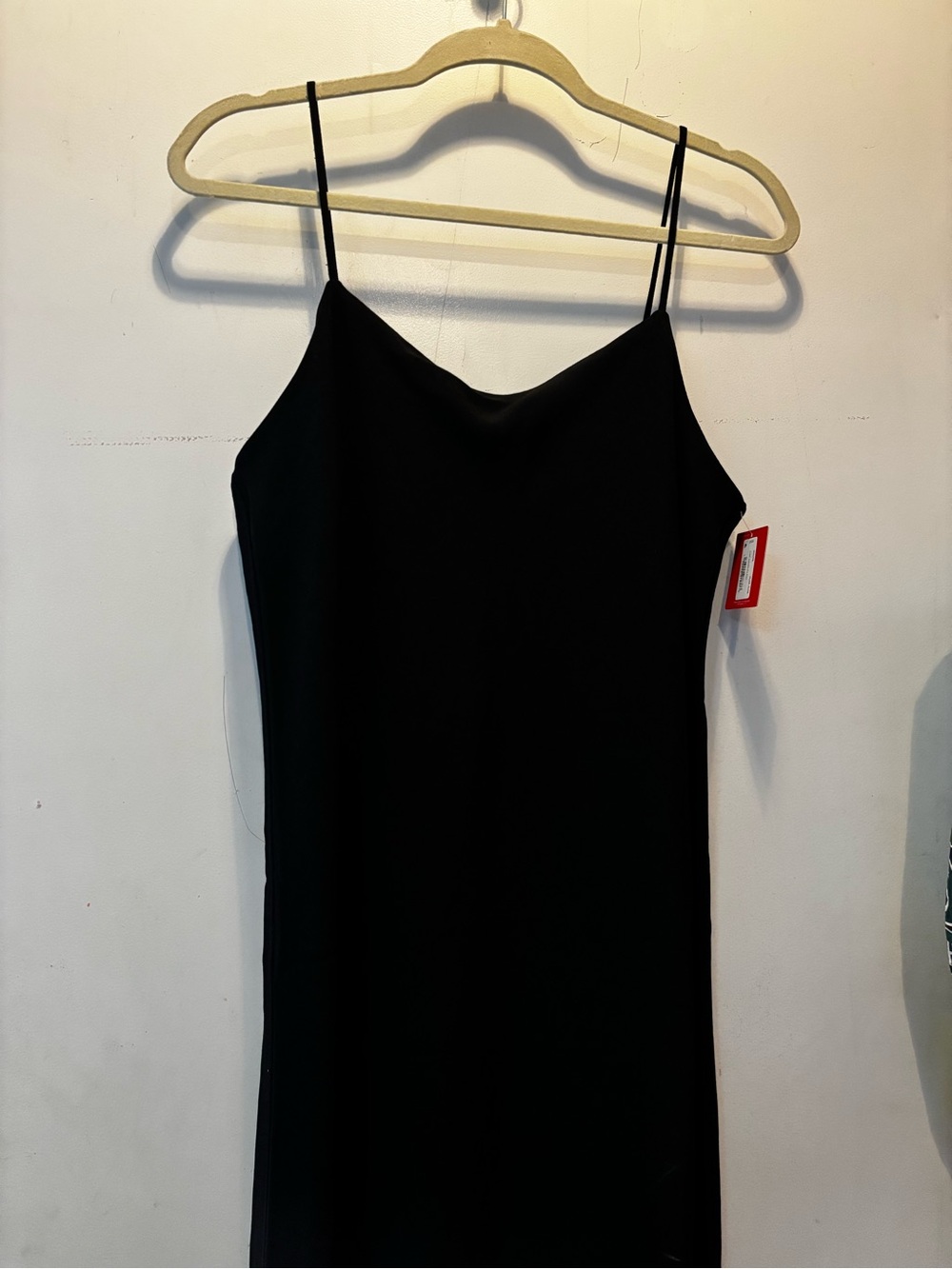 SPANX Black Camisole Slip Dress with Spaghetti Straps